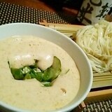 ふわとろ新感覚、納豆カプチーノつけ麺